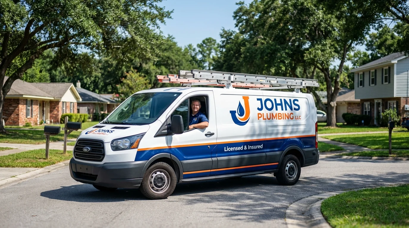 Johns Plumbing LLC service van in Steelville, MO