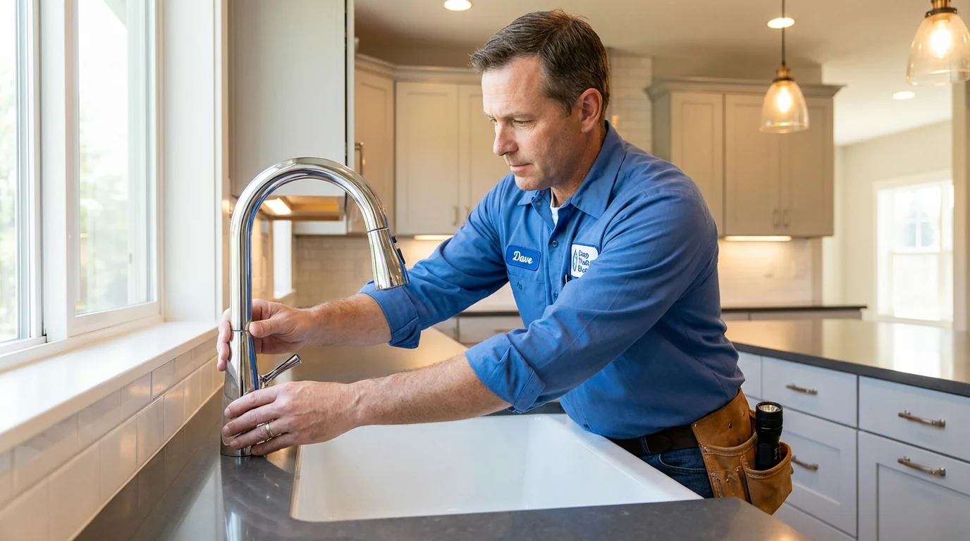 Kitchen faucet installation by Johns Plumbing LLC in Steelville